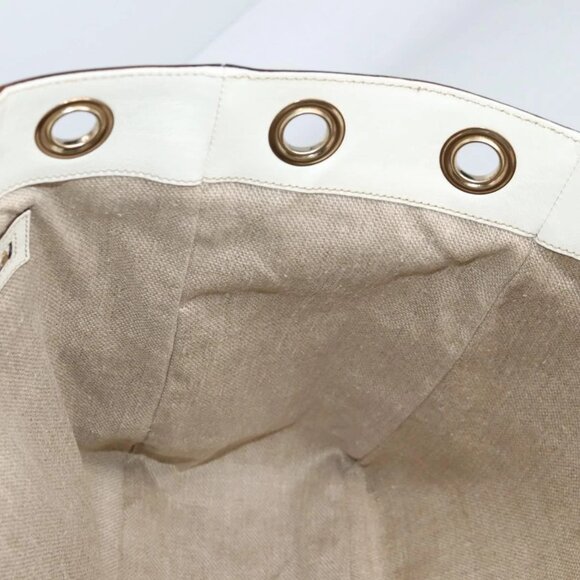 GUCCI GG Canvas Tote Bag Beige Gold 153033 Auth BA5552V - Picture 12 of 16